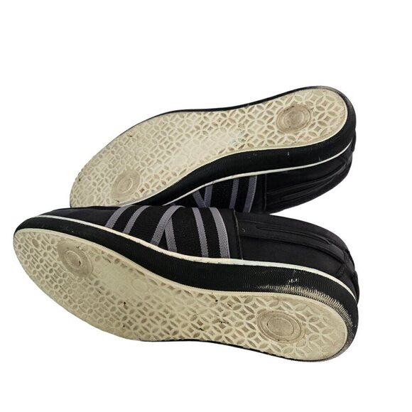 Aldo Rossini Black Unique Slip On Faux Leather Shoes Size 11